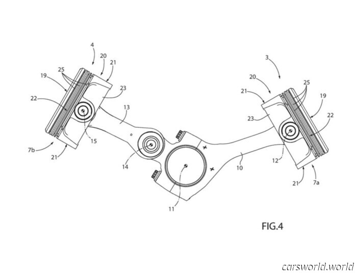 Ferrari Files Patent for Oval-Piston V12 Featuring Unconventional Shared Connecting Rods | Carscoops